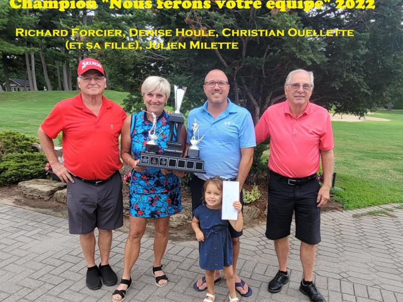  Tournoi 29 juillet 2023. "Nous ferons votre équipe"