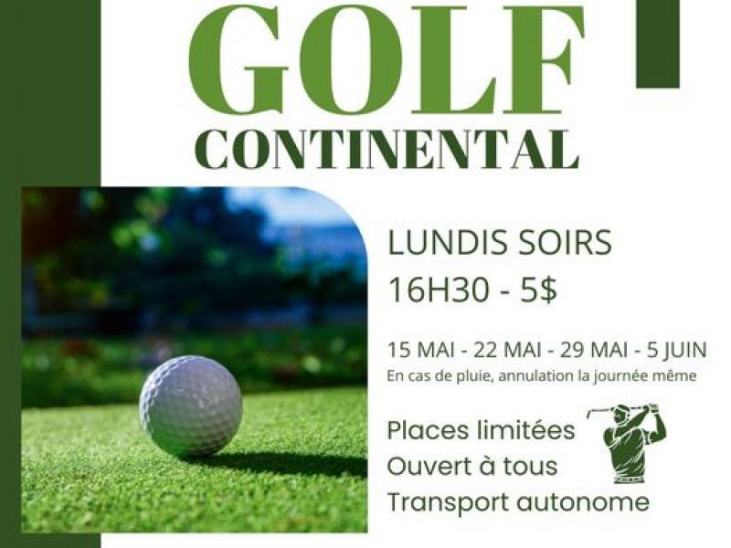 Vie étudiante golf les lundis soir