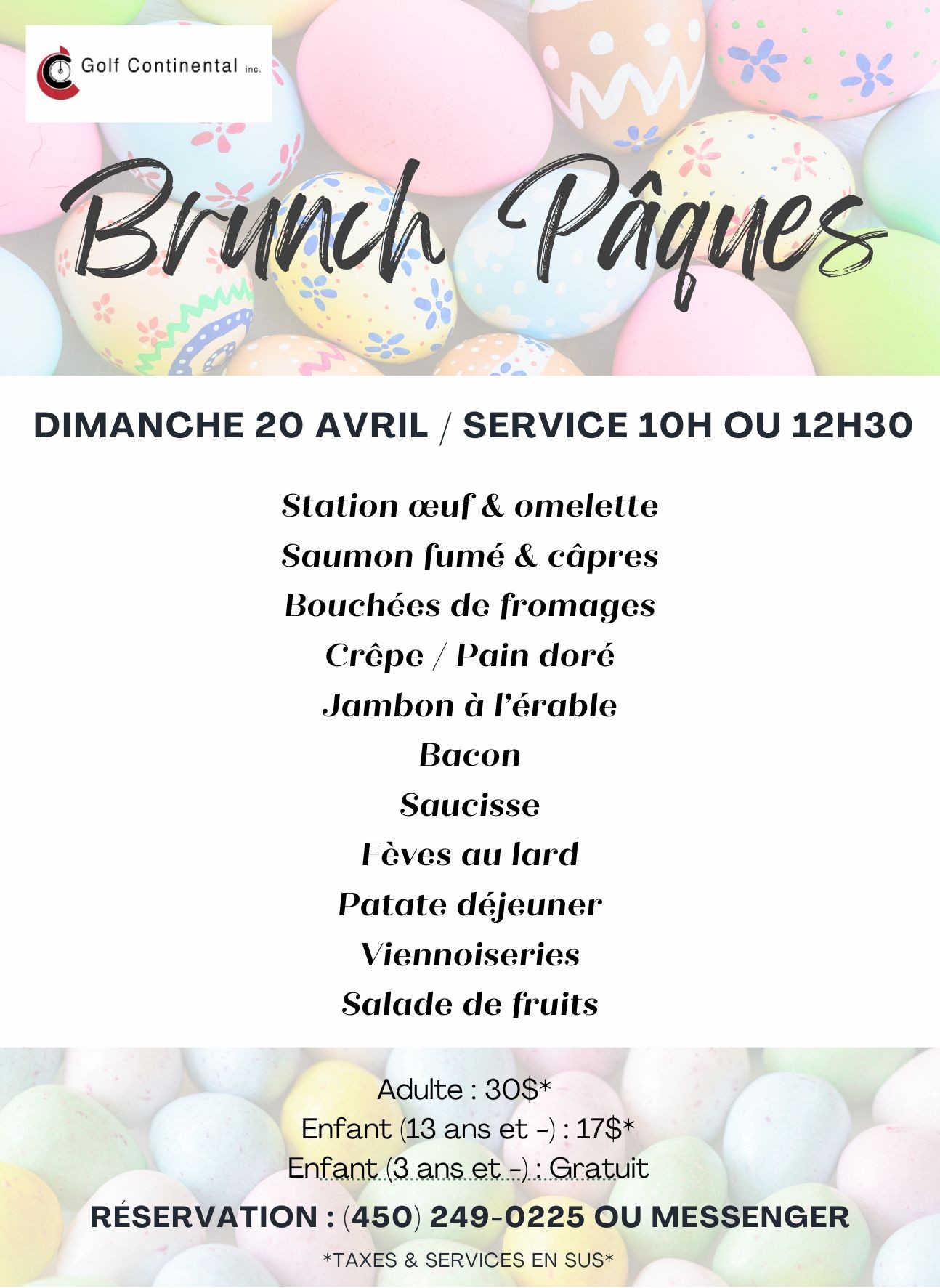 Brunch Paques 2025